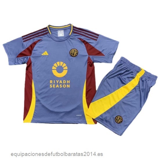 Nuevo 3ª Conjunto De Niños As Roma 24/25 Azul Baratas